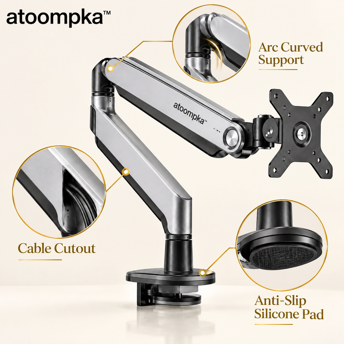 atoompka™ ArcFlow Monitor Arm