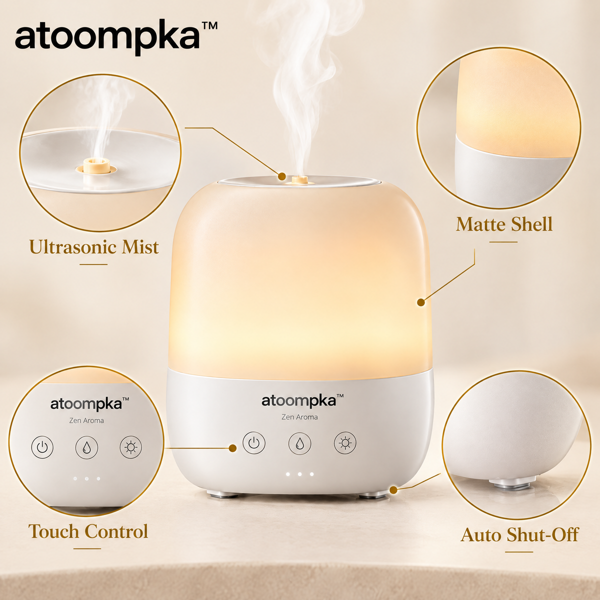 atoompka™ Zen Aroma Workspace Diffuser