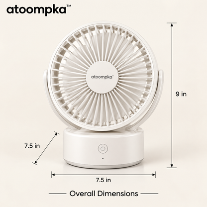 atoompka™ Silent Desk Fan