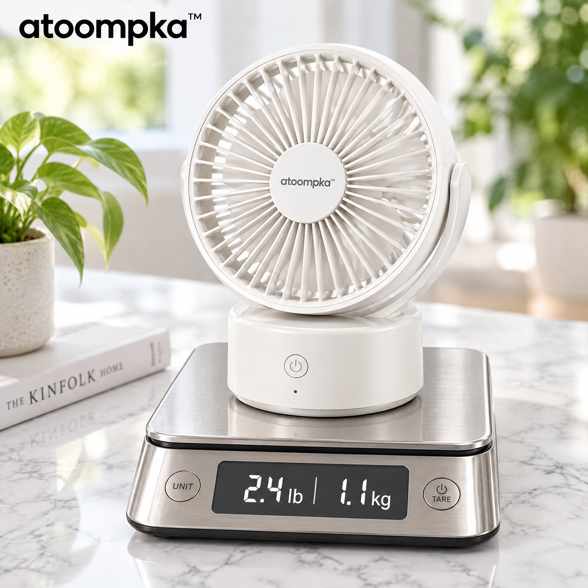 atoompka™ Silent Desk Fan